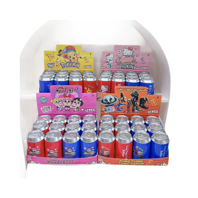 Граница Hello Kitty слепой ящик, слепой ящик из банки Coca-Cola, популярный в Юго-Восточной Азии брелок, слепая банка, настольное украшение, модная игра