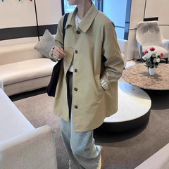 预售卡其色风衣外套女2025年春季新款韩版宽松中长款休闲上衣