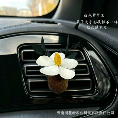Car Perfume Aromatherapy Car Air Freshener Vent Decoration - white-violet-gulu-guo-car-style-free-essential-oil