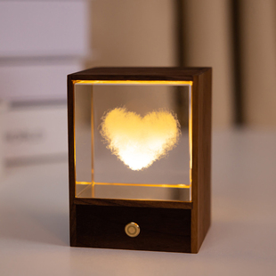 Soft Light Bedside Table Lamp Girl Birthday Gift Night Light Bedroom Sleep Small Lamp Atmosphere Healing Senior Graduation Creative