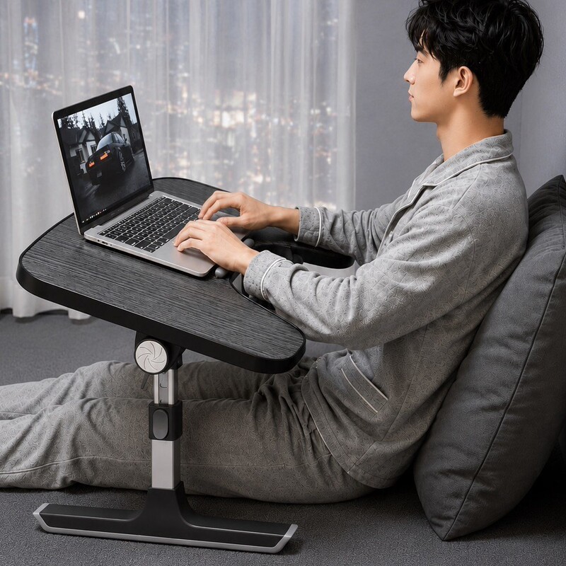 Bedside computer desk with armrests, foldable laptop table for bed, dormitory computer stand, office desk, small table for bed Bedside computer desk with armrests, foldable laptop table for bed, dormitory computer stand, office desk, small table for bed