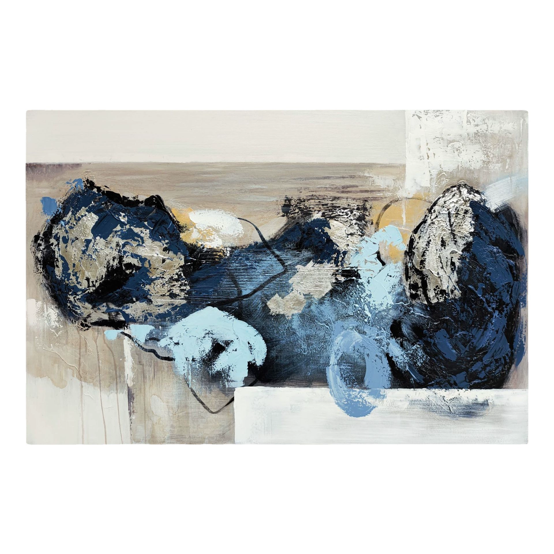 Абстрактная картина маслом, ручнаяModern Wall Art, светлая роскошь, рамы 40×60–80×120 см