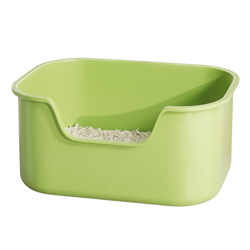 Large thickened semi-enclosed cat litter box open cat toilet cat pet supplies cat litter box cross-border wholesale