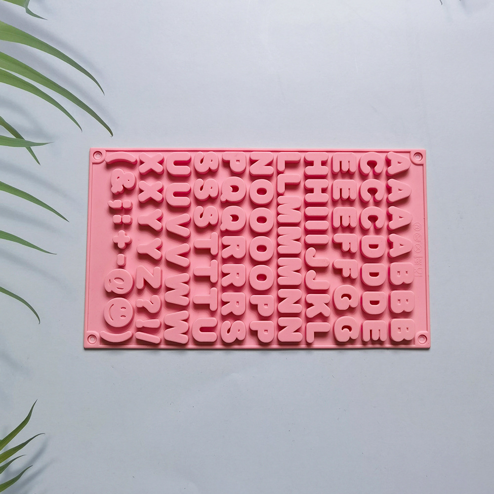 Doble letra chocolate 113 molde de silicona pastel helado pudín molde de postre jabón utensilios