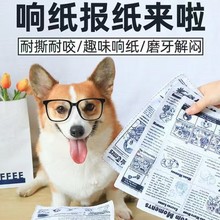 批狗狗玩具发声响纸报神器耐咬磨牙柯基比熊幼犬宠物用品厂家直供