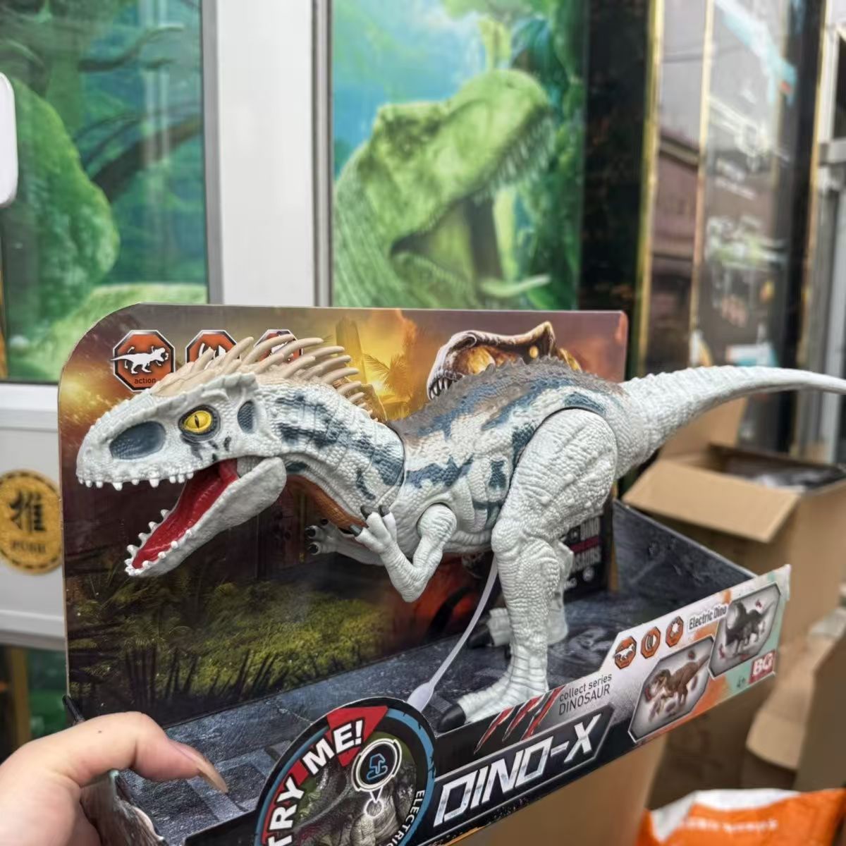 Juguete de Dinosaurio de Simulación con Luz y Sonido de ABS para Niños