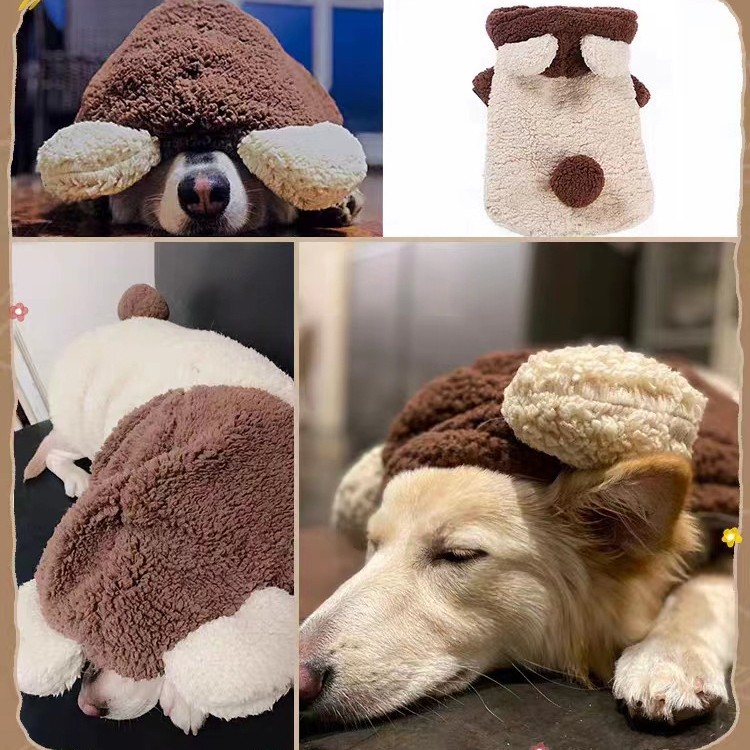 개 옷 골든 리트리버 SHIBA INU CORGI 래브라도 중형 및 대형견 애완 동물 두꺼운 플러스 벨벳 따뜻한 가을, 겨울 의류