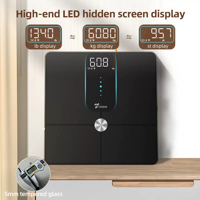 体脂秤蓝牙WiFi智能精准小型电子称体重秤体脂秤测脂肪秤精准