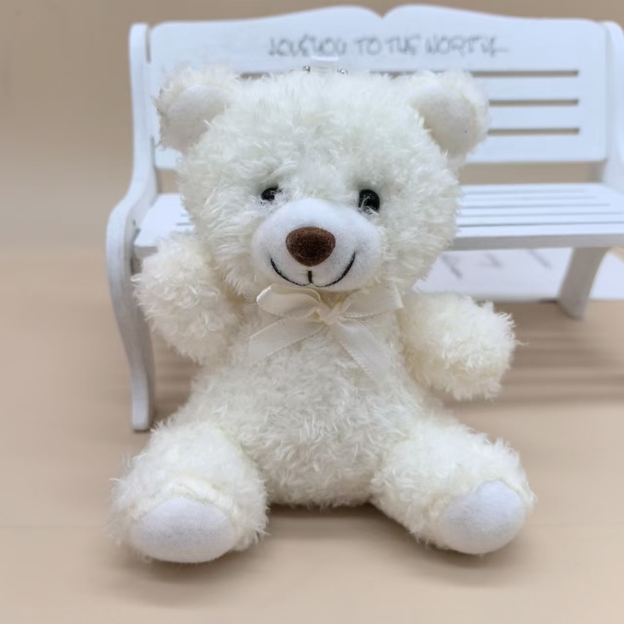 Versión coreana de Dongdaemun con la misma letra de amor dibujos animados oso de peluche muñeco de peluche bolso de muñeca colgante al por mayor