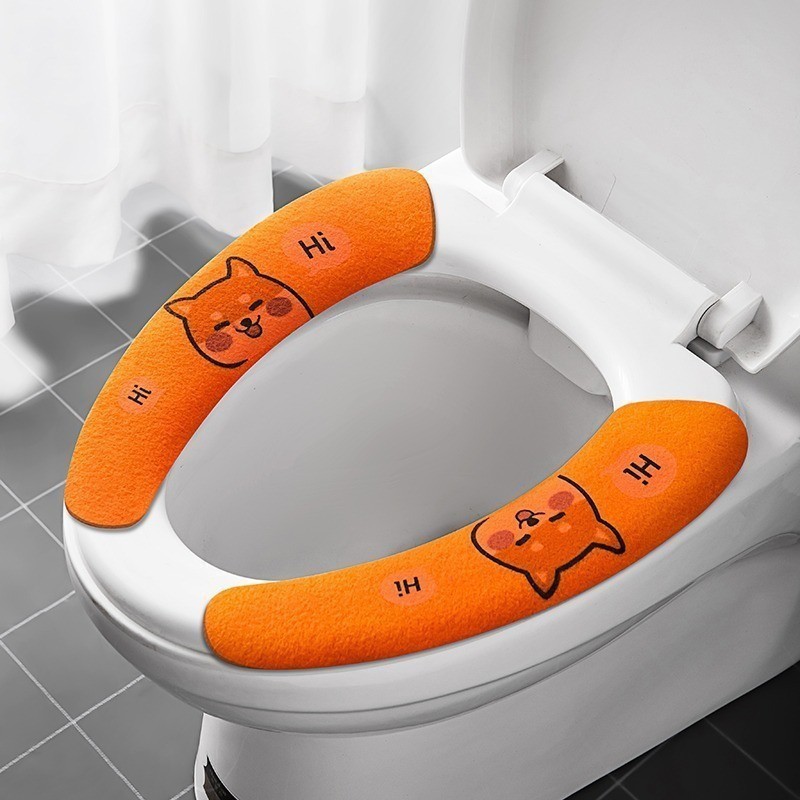 新しい便器敷き便器用クッション貼り付け式家庭用便器貼り付け四季通用静電気無痕吸着シート|undefined