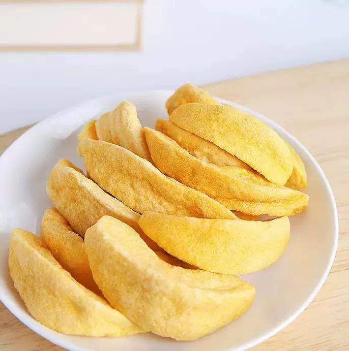 批发FD冻干黄桃即食水果干无添加源头厂家脱水果蔬脆片零食桃干
