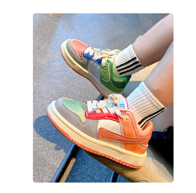 Mädchen Sneakers Weiche Sohle Rutschfeste Casual Boardschuhe_voghion.com