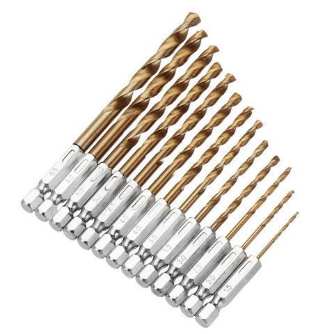 六角柄麻花ドリルステンレスドリル高速鋼コバルト麻花ドリル電動レンチ専用ドリル4341|undefined