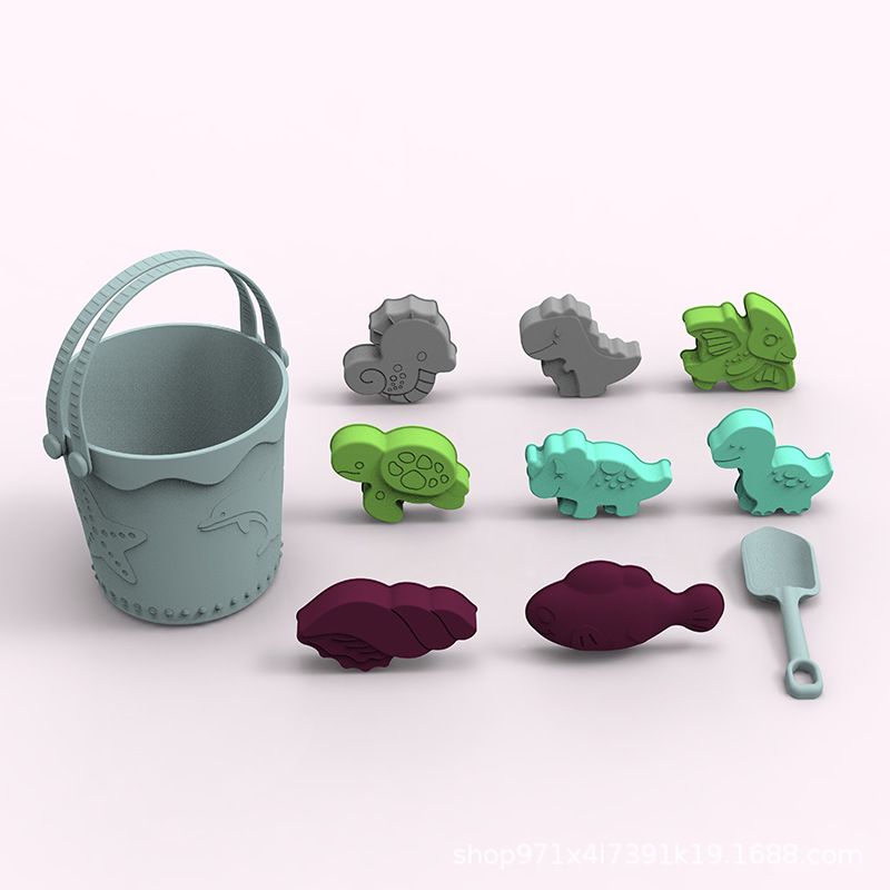 Amazon Hot Sale Navidad padres-hijos regalos interactivos de silicona de grado alimenticio para jugar con nieve portátil cubo de nieve en stock al por mayor