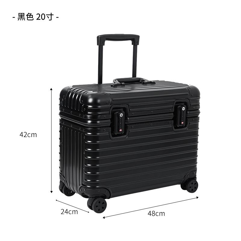 블랙 올 알루미늄 트롤리 케이스