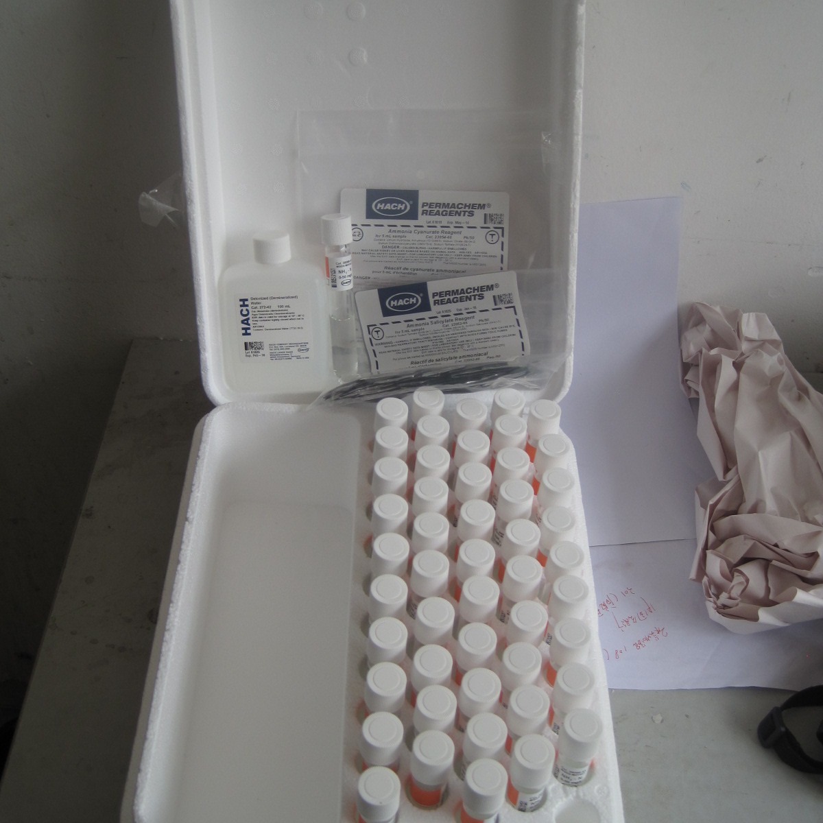 美国哈希HACH氨氮试剂(0.02-2.50)mg2604545-CN 不含税含运费