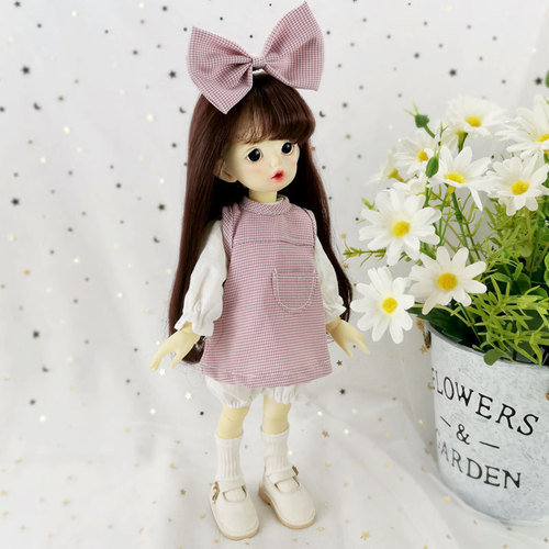 6 Points BJD Babydoll Dress OB24 Doll Clothes Barbara Doll Playset Vintage Costume Dress Up Set Wholesale