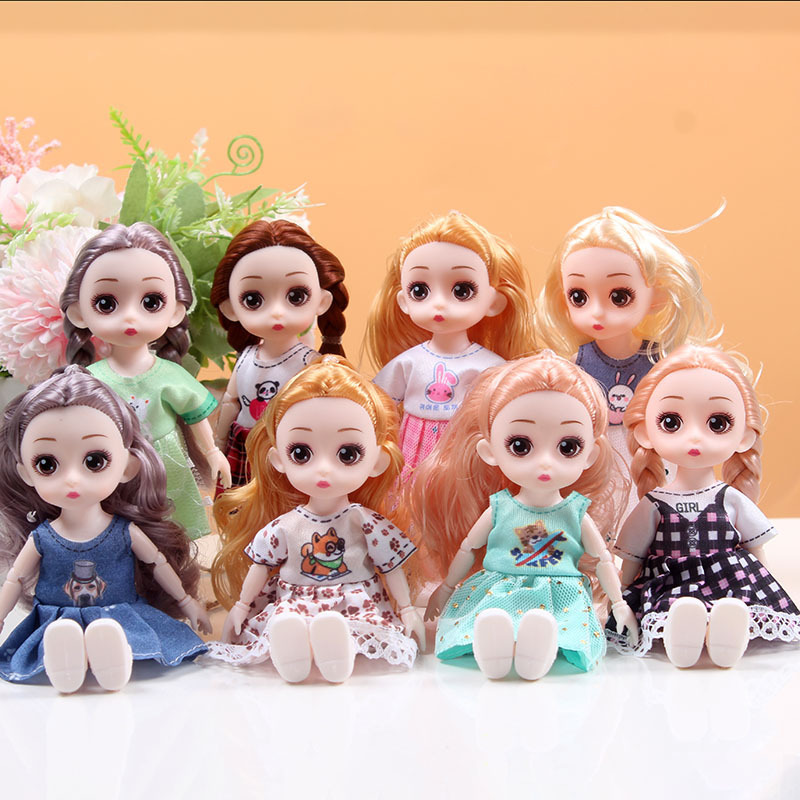 17cm Multi-Jointed Interchangeable Dolls for Girls, Dreamy New Princess Gift Box Set 17cm Multi-Jointed Interchangeable Dolls for Girls, Dreamy New Princess Gift Box Set