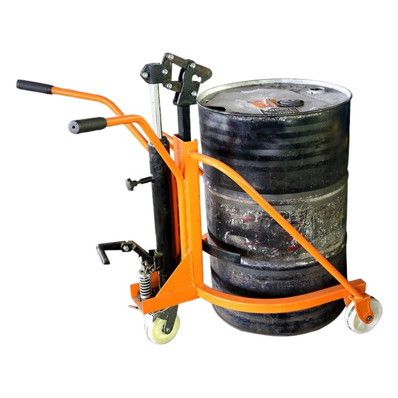 Масляный барабан тележка 350kg барабан орлиный рот ручной педали железный пластиковый барабан гидравлический барабан