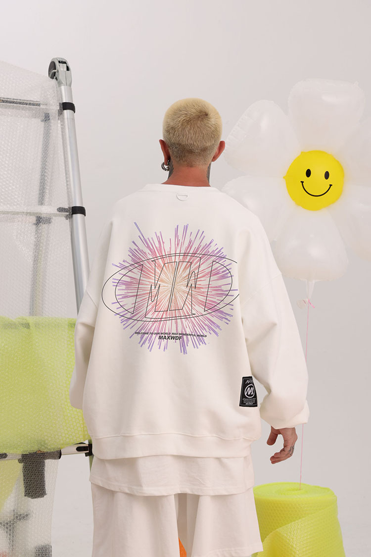 Men's Clothing round neck pullover sweatshirt original Dongshankou design couple style heavyweight high street Japanese style_voghion.com