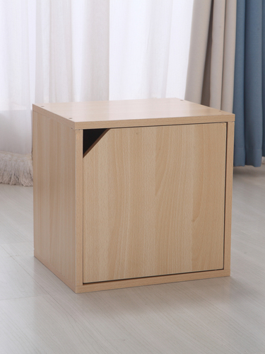 Bookshelf with door, grid cabinet, freely combinable square cabinet, storage cabinet under the stairs, lockable, heavy-duty