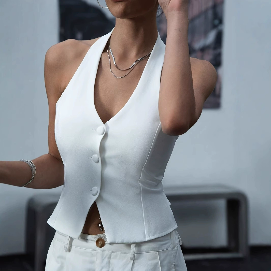 Трансграничная Европа и США Амазонка 2025 Новый сексуальный жилет без спины