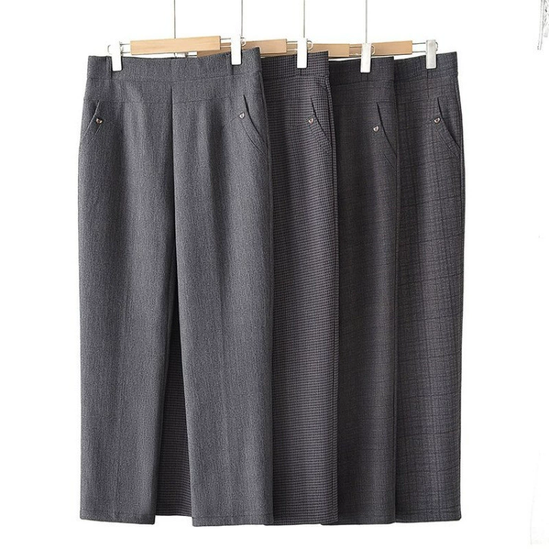 Новые стильные весенне-осенние брюки для мам для женщин среднего и пожилого возраста, весенние повседневные длинные брюки для бабушек, большие размеры для женщин