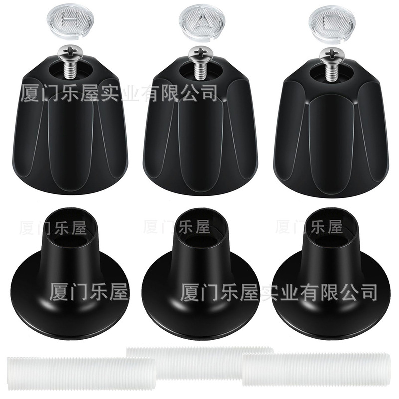 Cross-border Amazon bathroom bathtub and shower 3 handle bathtub decoration kit bathtub faucet metal handle