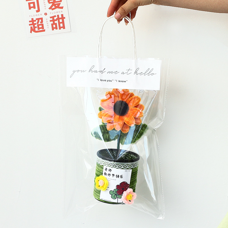 教師の日ギフト手作り diy ひまわり花束ペンホルダー装飾品デスクトップストレージ幼稚園ギフト教師のため|undefined