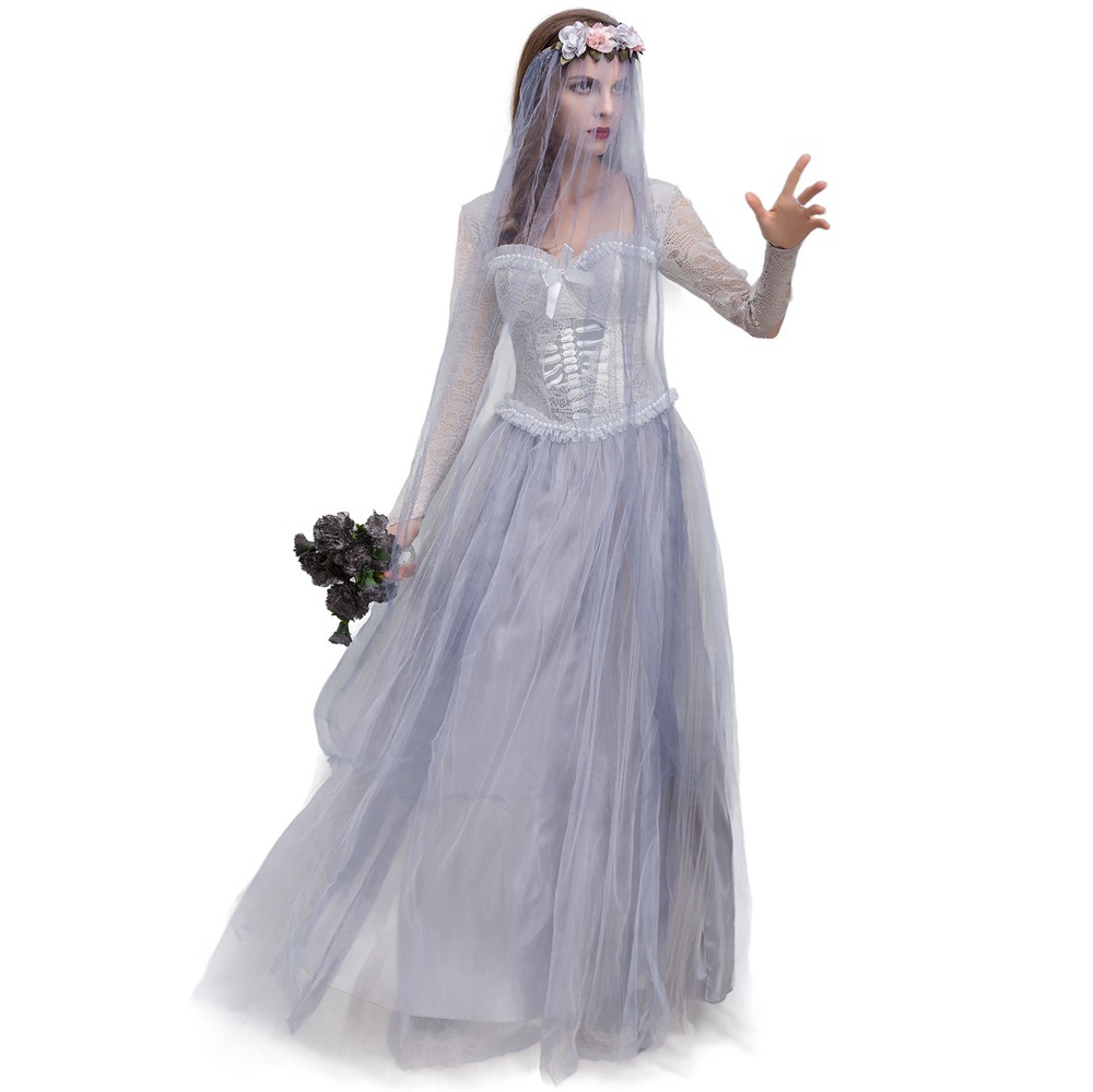 Camouflage ghost dress for bride