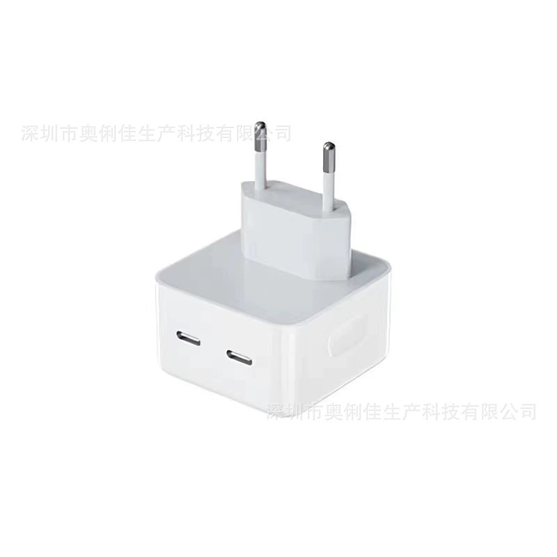 Европейский стандарт 35W зарядное устройство, подходящее для Apple 13, зарядное головка iPhone 14C+C, двойной порт PD, быстрая зарядка, в коробке