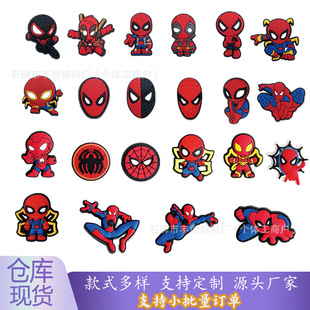 Spider-Man Crocs Accessories Shoe Flowers Superhero Cartoon Animation Pvc Soft Plastic Material DIY Jewelry Accessories