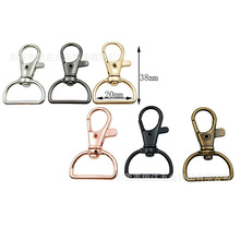 厂家直销旋转扣D尾狗扣五金配件金属挂扣钥匙扣D型扣旋转金属钩扣