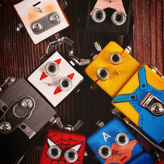 Wooden cartoon robot children's toy ornaments hand-carved birthday gifts wooden ornaments creative crafts