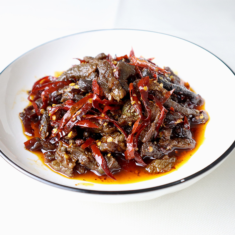 辣伙人手工现做冷吃牛肉干香辣味100g四川特产休闲食品一件代发