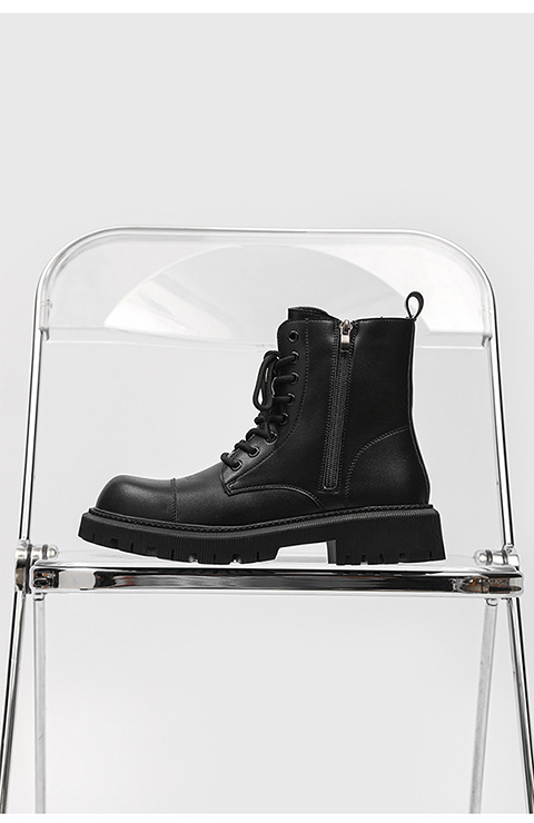 Herrenschuhe 2024 Herbst und Winter neuer Modetrend vielseitige Herren schwarz dicker Absatz quadratische Zehenpartie vorne zum Binden Martin_voghion.com