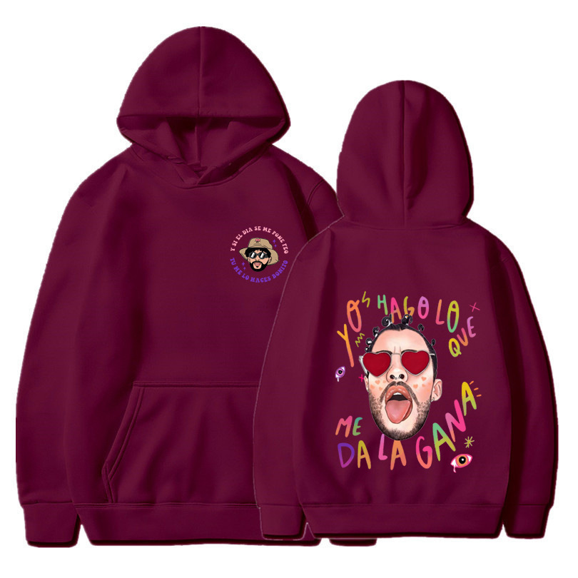 Nuevos productos transfronterizos un verano sin ti bad bunny moda estampada para hombre suéter casual con capucha para mujer