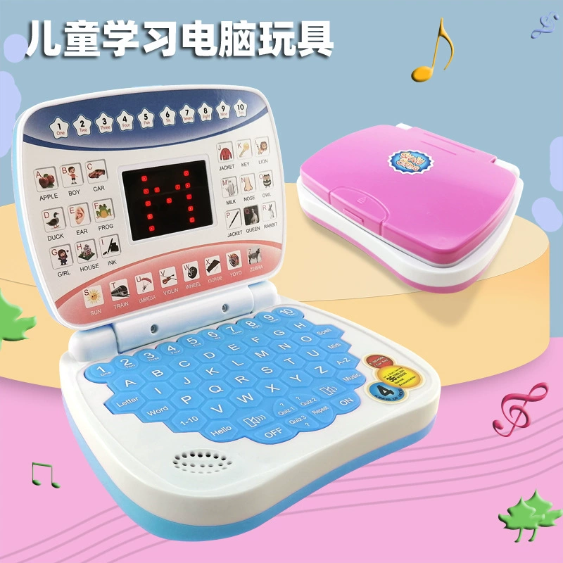 Трансграничные детские английские игрушки для раннего образования, модель ноутбука, обучающая машина для экрана, машина для точечного чтения, история