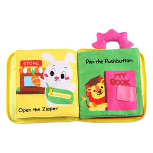 Baby multi-functional animal toy book Baby early education cloth book puzzle development tear pop-up book toy cloth book