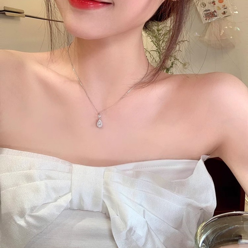 人鱼之泪轻奢水滴项链女2025新款ins小众设计感网红同款气质颈链|undefined