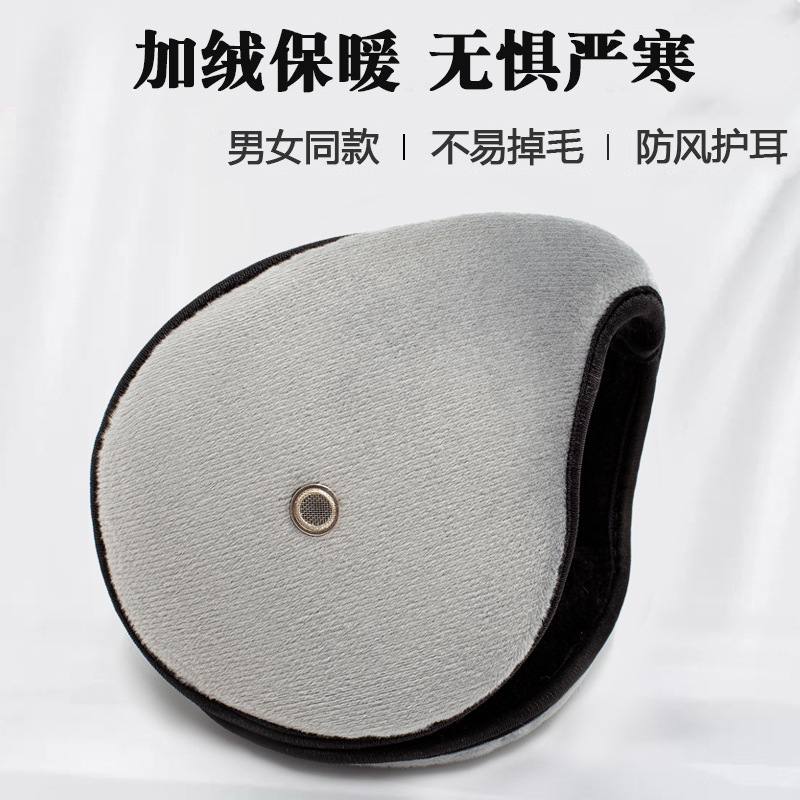 冬季毛绒加厚加大耳罩户外骑行日常出行防风防寒保暖后带式包耳款|undefined