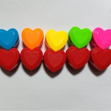 双喜式工艺糖果色套装组合子弹六色玩具心笔6色爱心笔荧光笔颗粒