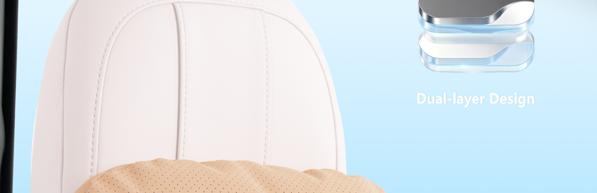 Cross-border best-selling car headrest, breathable suede neck pillow, car lumbar support, comfortable cushion