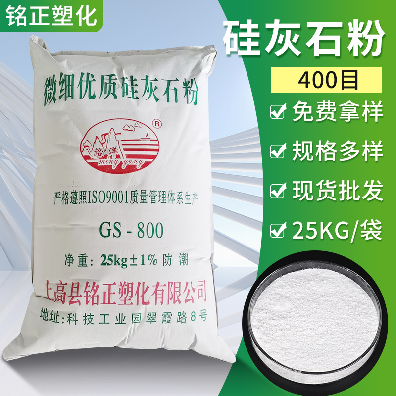 现货400目超微细针状硅灰石粉涂料添加橡胶造纸活性硅灰石粉批发