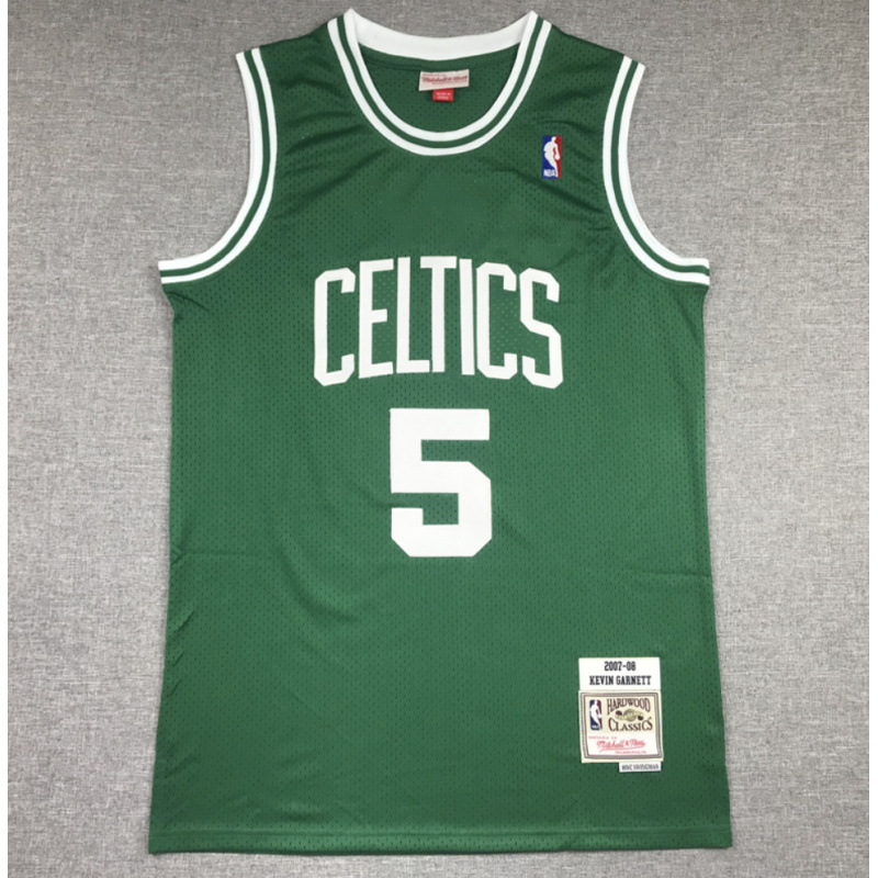 Selección transfronteriza de ropa de Baloncesto NBA Celtics Celtics Celtics 5 Garnett 33 Bird Bird 34 Pier
