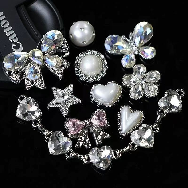 ドロップシッピング下駄アクセサリー diy 靴花装飾バックルアクセサリー金属合金ハイエンド取り外し可能なバックル|undefined