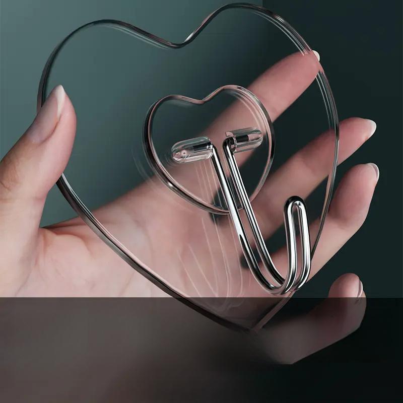 New Heart-Shaped Hook with Strong Adhesive for Wall Mounting, No Drilling Required, Traceless Self-Adhesive, Simple Sticky Hook for Kitchen and Dormitory Storage New Heart-Shaped Hook with Strong Adhesive for Wall Mounting, No Drilling Required, Traceless Self-Adhesive, Simple Sticky Hook for Kitchen and Dormitory Storage