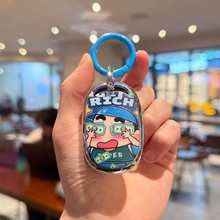 适用爱玛电动车钥匙保护套卡通风格保护电瓶车遥控器外壳包扣新款