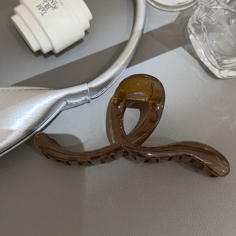 Franču haizivs klips Dienvidkorejas želejas krāsas roktura klipsis vienkāršs, universāls Ikdienas liela izmēra ārējais apģērbs sejas mazgāšanas muguras galvas klips_voghion.com