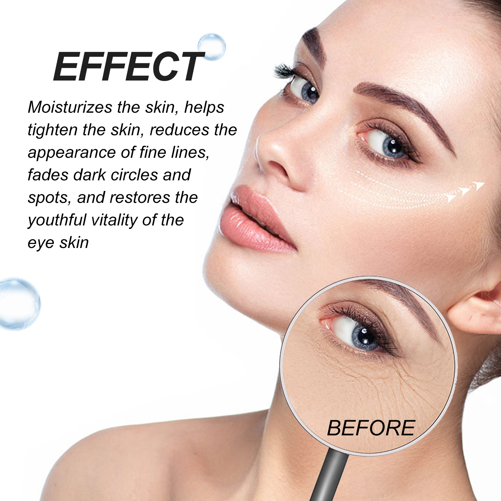 EELHOE Crystal Collagen Eye Mask Verstevigend en liftend oogmasker Hydrateert en hydrateert de huid rond de ogen en vermindert fijne lijntjes_voghion.com